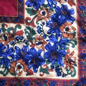 vintage jewel toned scarf